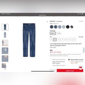 Levi's Big Boys Regular Taper 502 Jeans